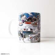 2巻カバーイラストを使用した「マグカップ（2巻表紙）」。持ち手を左にして見た様子。