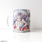 3巻カバーイラストを使用した「マグカップ（3巻表紙）」。持ち手を左にして見た様子。