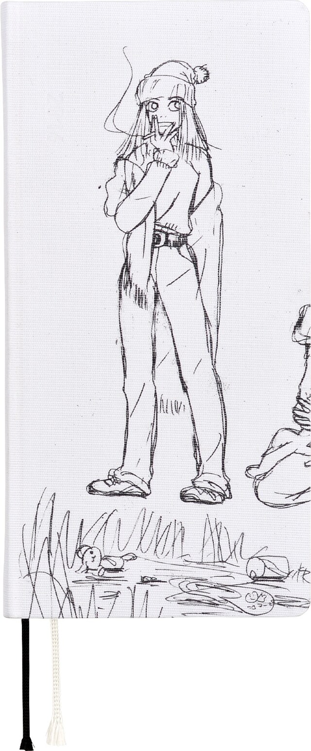 「ほぼ日手帳 2016」WEEKSタイプにラインナップされている「岡崎京子 リバーズ・エッジ」の表紙。