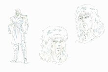 「北斗の拳 イチゴ味」アニメ版のトキ設定画。 (c)武論尊・原哲夫/NSP 1983,(c)イチゴ味 2015