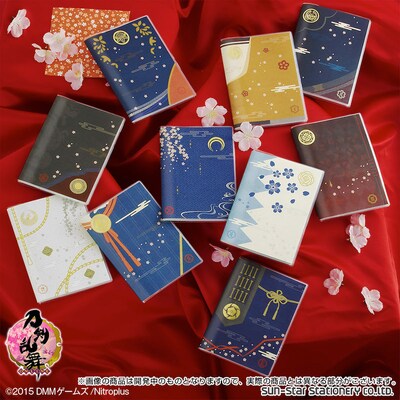 全10種がラインナップされた「刀剣乱舞-ONLINE- 2016年 手帳」。