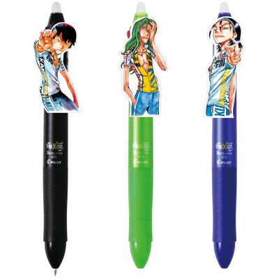 「弱虫ペダル」こすると消えるボールペン、巻島・荒北・東堂の3種発売