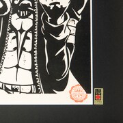 「ワンピース木版画コレクション」のトラファルガー・ロー。