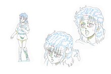 アニメ版「北斗の拳 イチゴ味」リンの設定画。 (c)武論尊・原哲夫/NSP 1983,(c)イチゴ味 2015