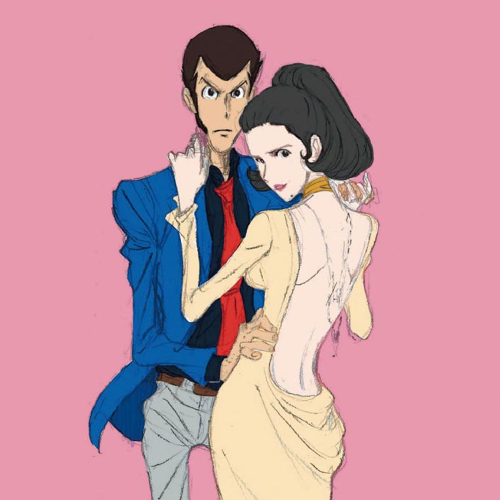 石川さゆり「ちゃんと言わなきゃ愛さない」のジャケットイメージ。(c)モンキー・パンチ/TMS・NTV