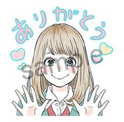 「orange」LINEスタンプのサンプル。(c)高野苺/双葉社