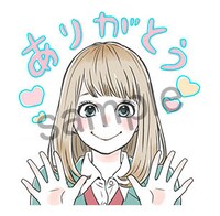 「orange」LINEスタンプのサンプル。(c)高野苺/双葉社