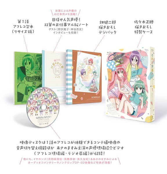 「それが声優！」Blu-ray1巻初回限定アフレコキット版の内容。