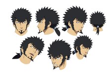 マブチ・キョーマ（CV：小野大輔）の設定画。