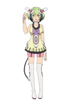 百合崎ミラ（CV：上田麗奈）の設定画。