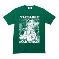 「弱虫ペダル インパクトシーン Tシャツ/巻島裕介」のアップルグリーン。