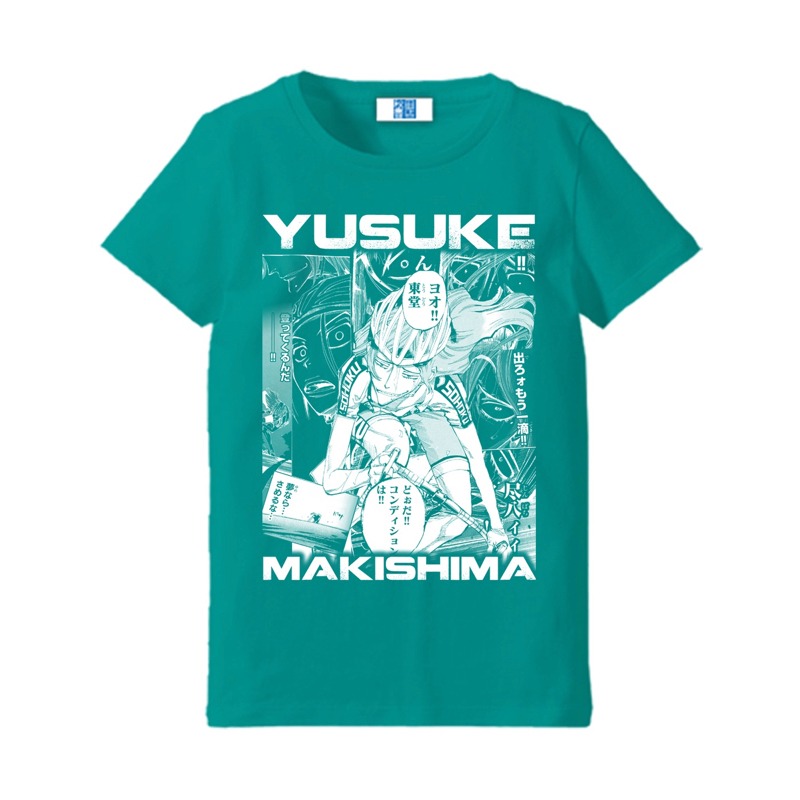 「弱虫ペダル インパクトシーン Tシャツ Special Lady's Type/巻島裕介」のアップルグリーン。