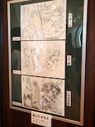 遠山えまの原稿ができるまでを追った展示。