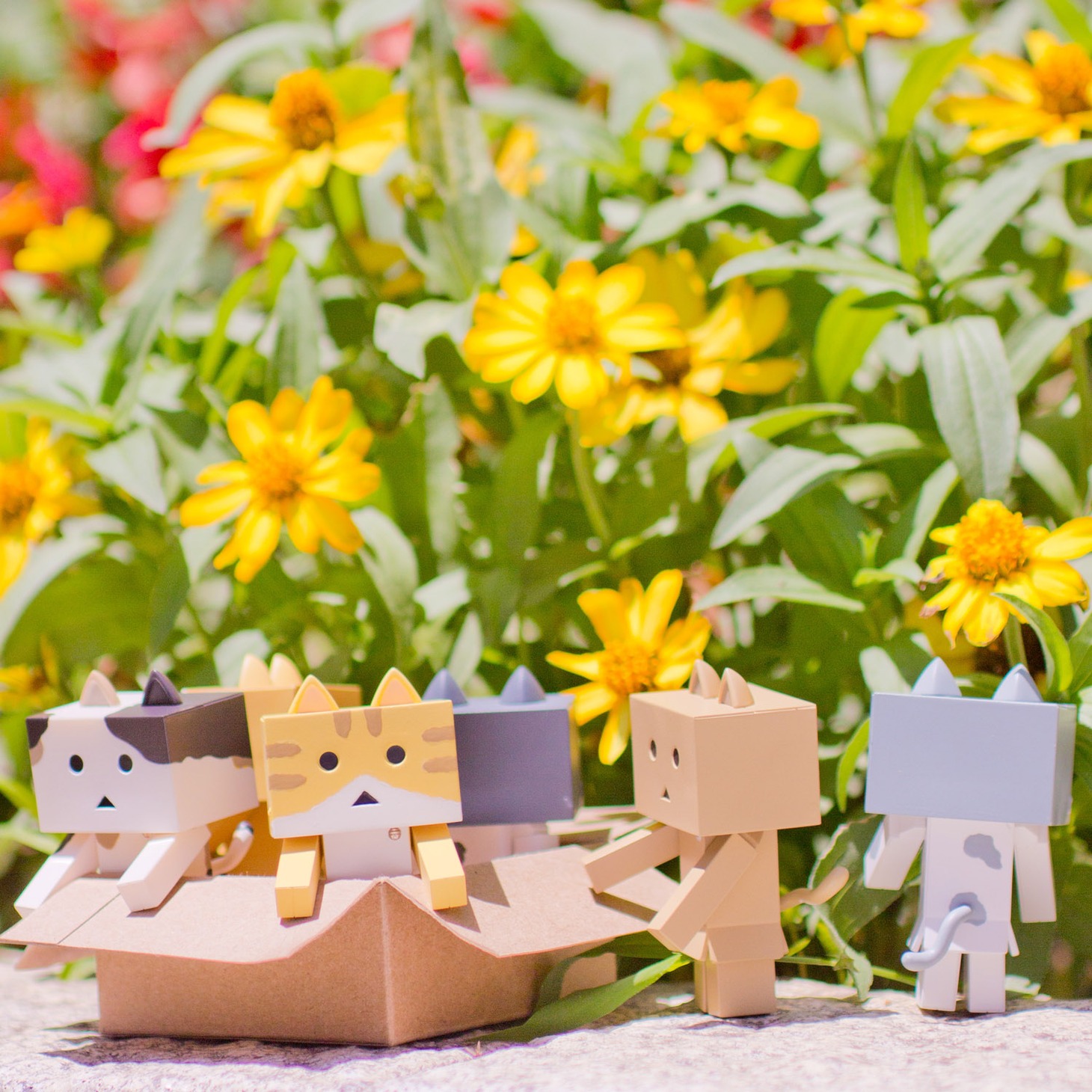 「ニャンボー figure collection」のラインナップ。