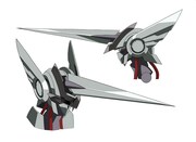 主人公・人吉爾朗が乗り込む万能マシーン「エクウス」の設定画。