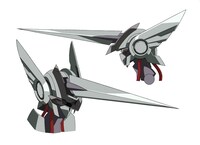 主人公・人吉爾朗が乗り込む万能マシーン「エクウス」の設定画。