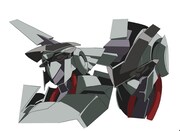 主人公・人吉爾朗が乗り込む万能マシーン「エクウス」の設定画。