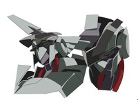 主人公・人吉爾朗が乗り込む万能マシーン「エクウス」の設定画。