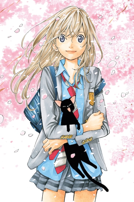 広瀬すずが演じるキャラクター、宮園かをり。(c)新川直司 / 講談社