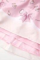 「クッキーリボンワンピース」のピンク。