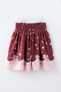 「クッキーリボンスカート」のボルドー。