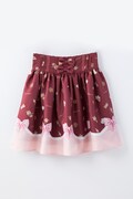 「クッキーリボンスカート」のボルドー。