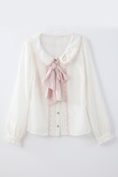 「トップス＆ジャンパースカートセット」のピンクベージュ。