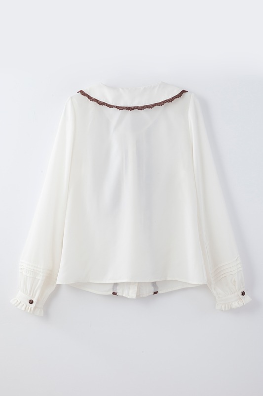 「トップス＆ジャンパースカートセット」のブラウン。