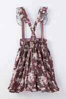 「トップス＆ジャンパースカートセット」のブラウン。