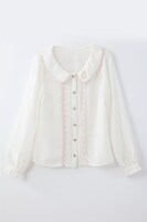 「トップス＆ジャンパースカートセット」のピンクベージュ。