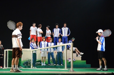 越前リョーマと不二裕太の対決シーン。