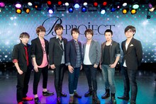 （左から）豊永利行、花江夏樹、加藤和樹、上村祐翔、柿原徹也、大河元気、増田俊樹。