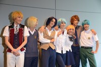 「金色のコルダBlue♪Sky First Stage」囲み取材の様子。