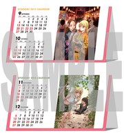 「BTOOOM!」卓上カレンダーの組み立てイメージ。