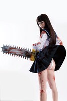 鋸村ギーコ役を演じる内田理央。(c)2016三家本礼・KADOKAWA刊/VAP