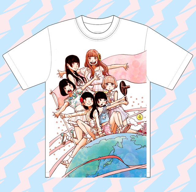 全国のヴィレッジヴァンガードにて限定販売される「でんぱ組.inc×浅野いにおTシャツ」。