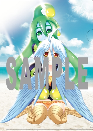 とらのあなでアンソロ2巻と月刊COMICリュウ11月号を購入した人にプレゼントされる特典クリアファイル。