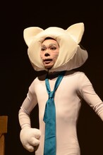 「増田こうすけ劇場 ギャグマンガ日和」公開稽古の様子。