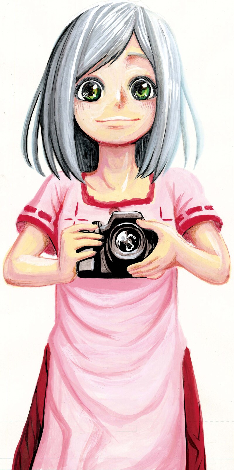 三簾真也「コドモの神様」のイラストカット。