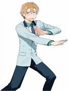 熊之股鍵次「お着替えのススメ」のイラストカット。