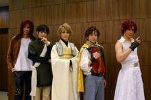 （左から）鮎川太陽、藤原祐規、鈴木拡樹、椎名鯛造、小野田龍之介。