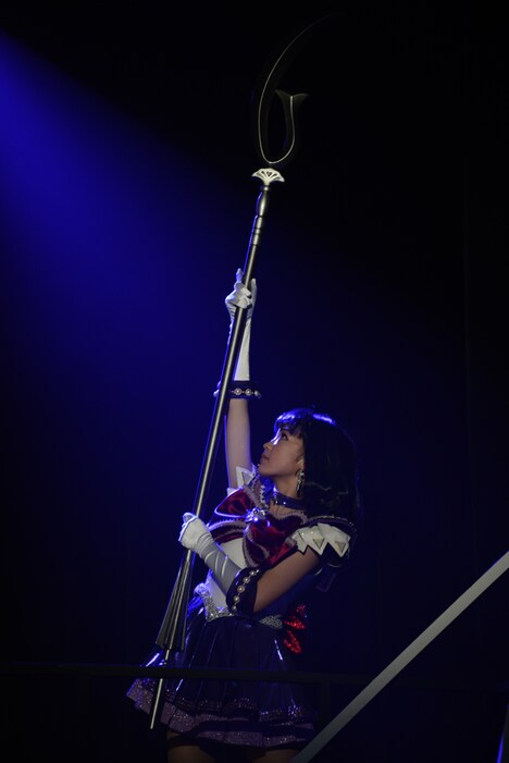 セーラーサターン役の高橋果鈴は、舞台初出演ながら堂々とした演技を見せた。
