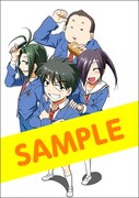 「電波教師」18巻をアニメイトにて購入すると、特典として進呈される描き下ろしのイラストカード。