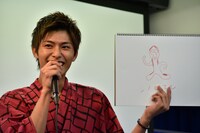 西川俊介が描いたシノビマル。ポーズは似ている気もするが……。