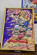 藤田和日郎による「手裏剣戦隊ニンニンジャーBlu-ray COLLECTION1」ブックレット表紙イラストの原画。