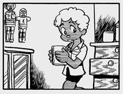 マーロンの元キャラである、「ブラック・ジャック」の「闇時計」で母親の治療を依頼したアフリカの少年ルーツ。(c)手塚プロダクション (c)田畑由秋・大熊ゆうご(ヤングチャンピオン) (c)ヤング ブラック・ジャック製作委員会