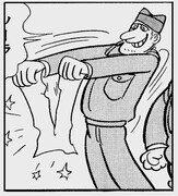 スティーブの元キャラである「すきっ腹のブルース」の米兵。(c)手塚プロダクション (c)田畑由秋・大熊ゆうご(ヤングチャンピオン) (c)ヤング ブラック・ジャック製作委員会