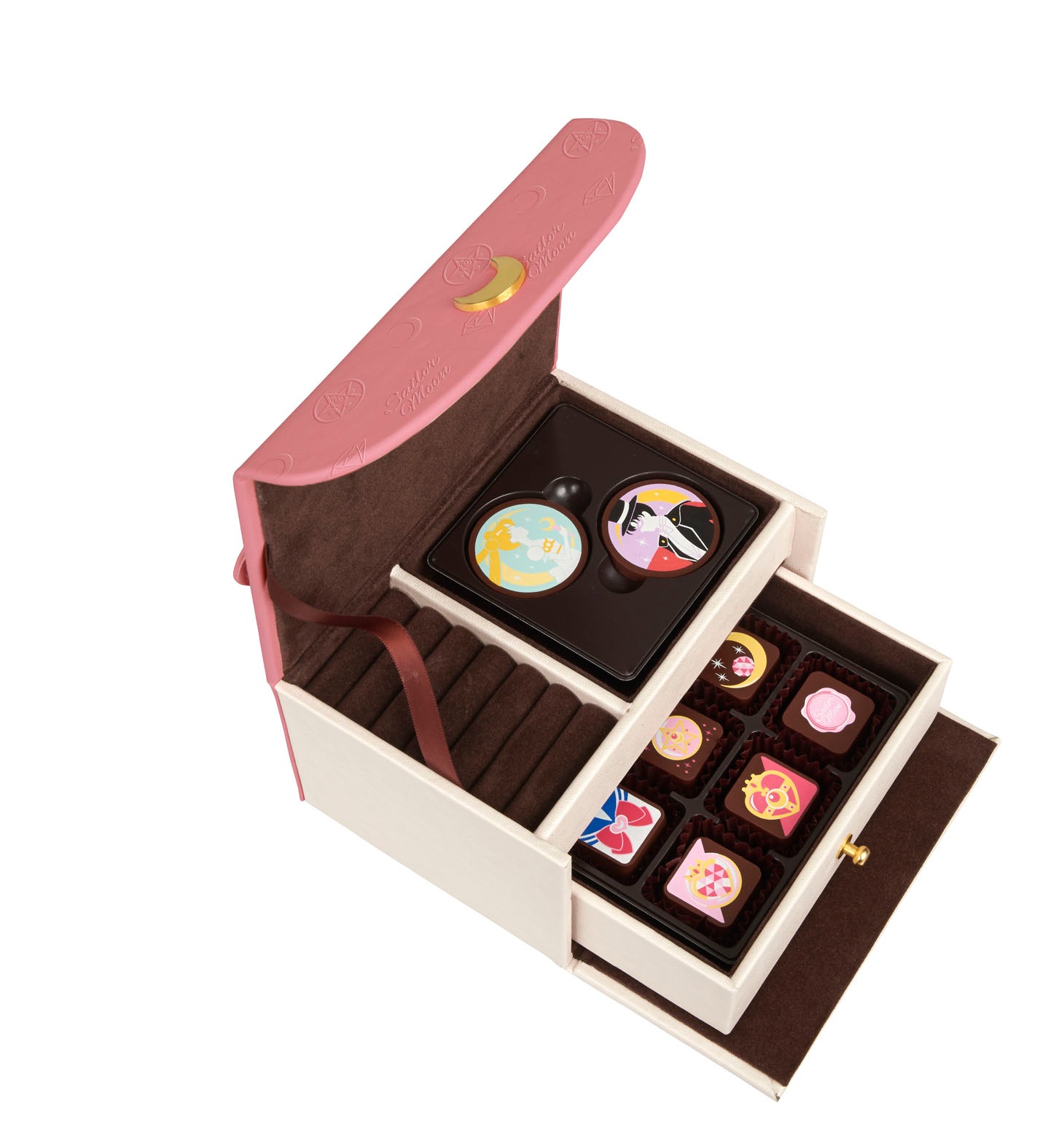 チョコレートは引き出し付き限定コフレに収納され届けられる。