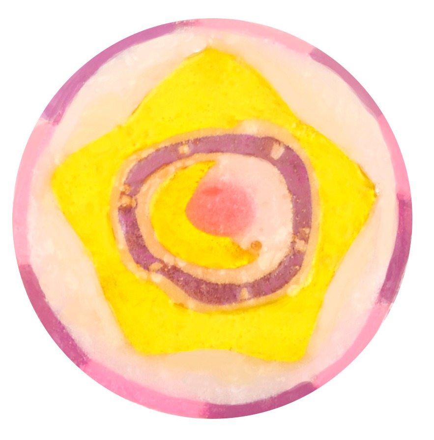 「星空のオルゴール」柄のキャンディ。ヨーグルト風味。