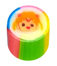 「セーラームーン」柄のキャンディ。ストロベリークリーム味。